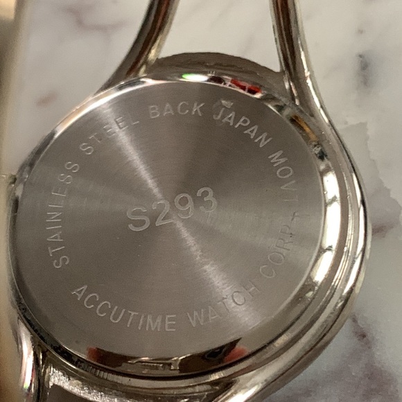 Colorful Smiley Face Watch with Silver Cuff - Picture 7 of 8